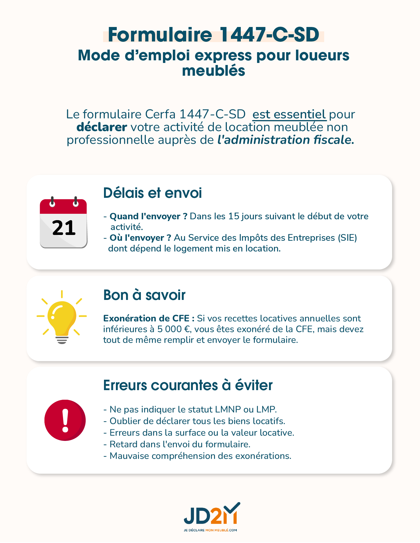 étapes remplir formulaire 1447